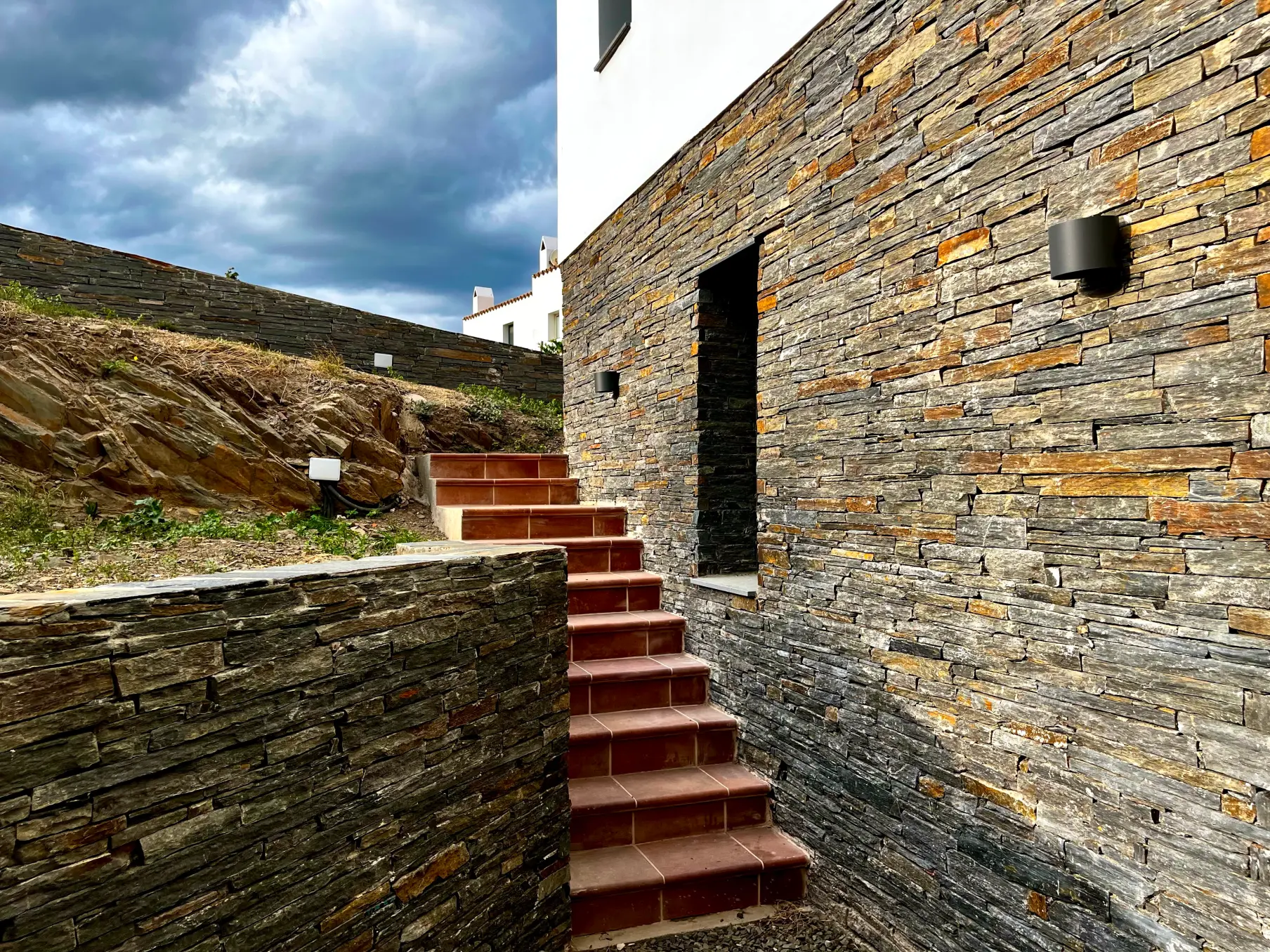 Back Garden Stone Wall